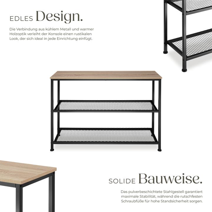 Produktbild tectake Konsolentisch Bristol 100x30x81cm (100 x 30 x 81 cm)