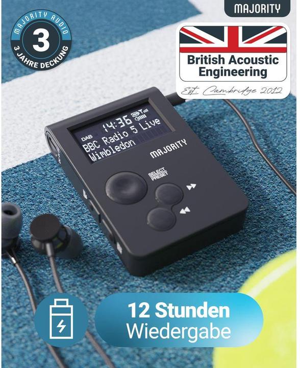 Actual product image Majority Portable digital radio (DAB+, FM, Radio Frequency (RF))