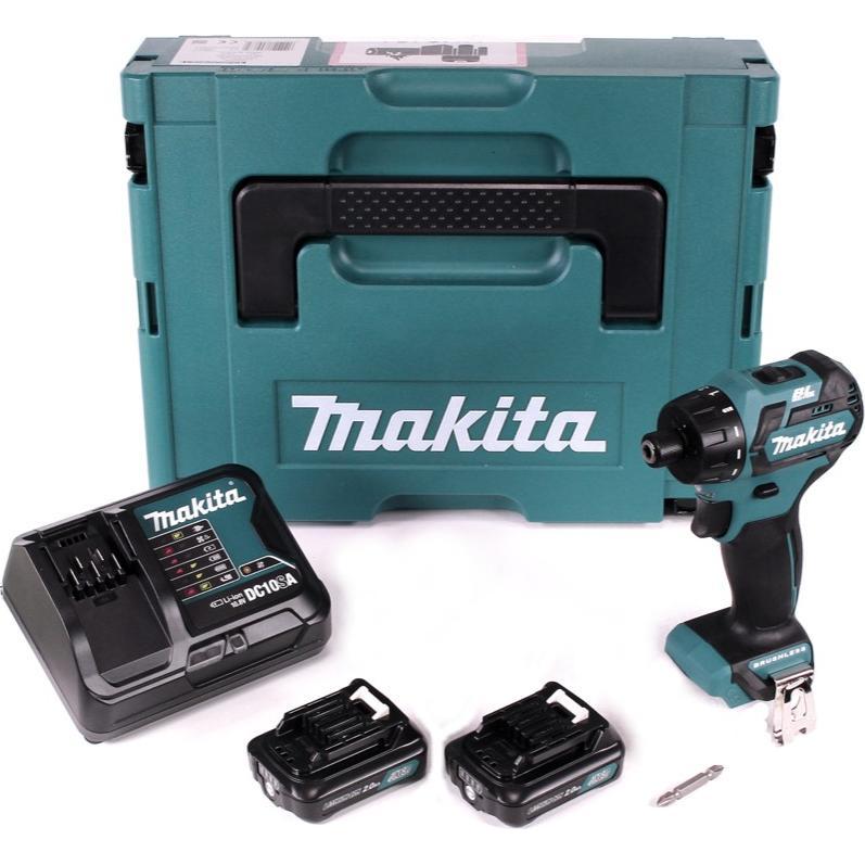 Thumbnail - Makita, Bohrmaschine + Akkuschrauber, DF032DSAJ Cordless drill, 12V MAX, 2x2.0 Ah Li-ion 35/21 Nm, 0.88kg, 1/4 ", LED 2-...