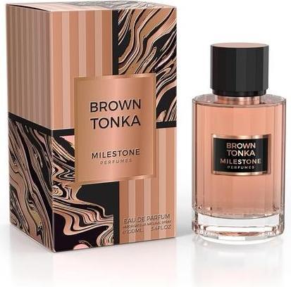 Actual product image Milestone Perfumes Brown Tonka Unisex Long Lasting Fragrance Eau De Parfum 100ml (Eau de parfum, 100 ml)