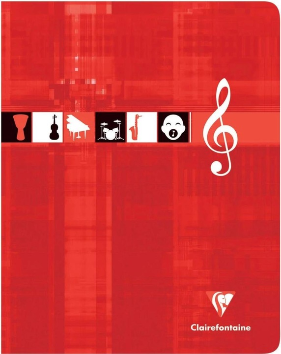 Actual product image Clairefontaine Music book (17 x 22 cm, Lined, Soft cover)