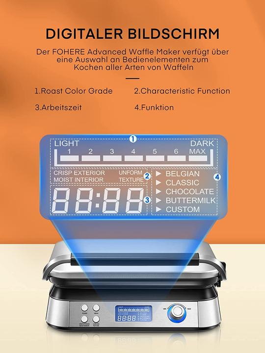 Produktbild Fohere Waffeleisen, Silber