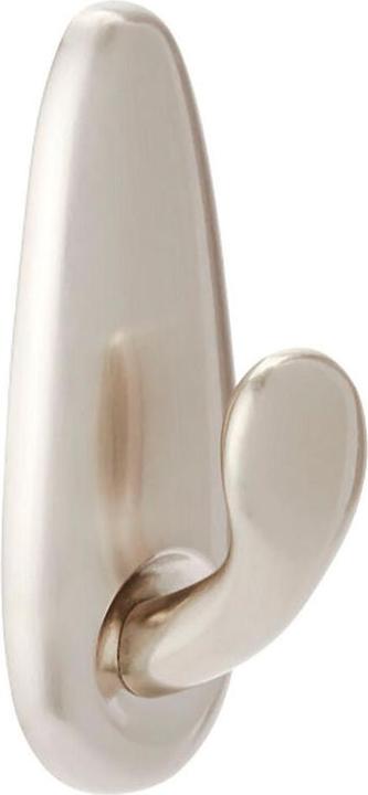 Produktbild 3M Command metal hook, small, polished nickel, 1 unit + 2 strips, max 450 gr