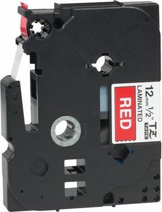 Produktbild Brother TZ435 Laminiertes Band (1.20 cm, Weiss, Rot)
