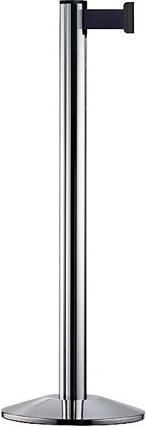 Image du produit Via Guide Potelet à sangle Beltrac EXTEND, aluminium, potelet chrome poli, sangle bleu