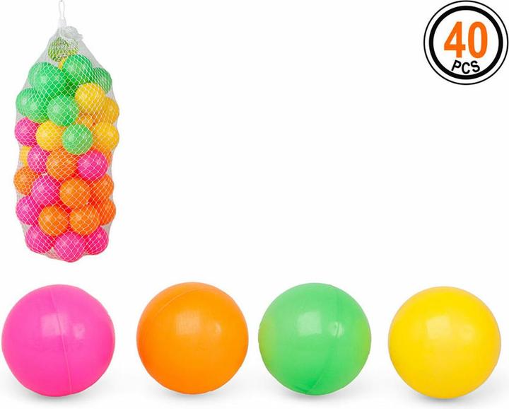 BigBuy Fun Bunte Bälle für Kinderspielbereiche 115692 (40 uds)