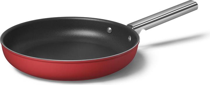 Actual product image Smeg CKFF2801RDM Frying pan Ø 28 cm, red (Frying pan, Aluminium, Stainless steel, 28 x 8.80 cm)