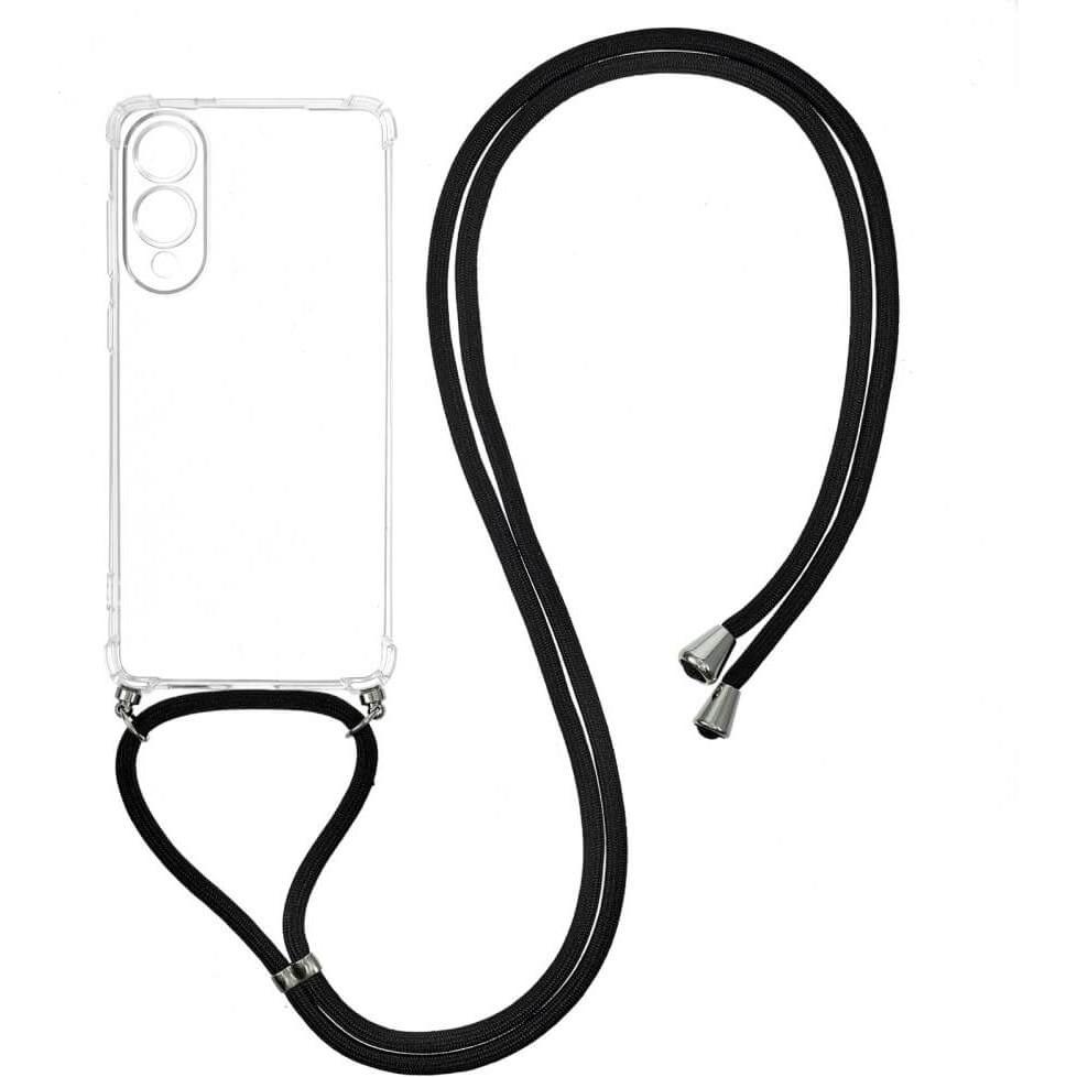 Cover-Discount Galaxy S25 Edge - Hülle mit Umhängeband, Cordino per smartphone, Trasparente