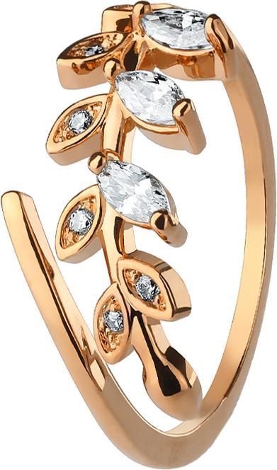Immagine prodotto Star Piercing Anello in oro rosa con foglia di cristallo (54)