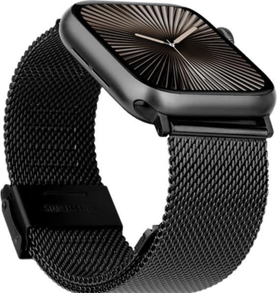 Actual product image Just in Case SilkSteel Strap Apple Watch 40/41/42mm Black (Stainless steel)