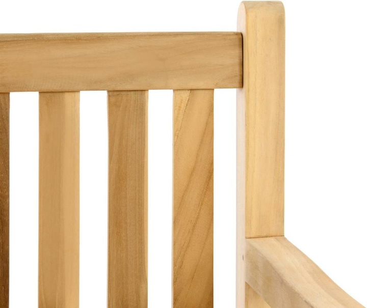 Actual product image VCM Gartenstuhl Gartensessel Landhaus Teak Holz unbehandelt stilvoll