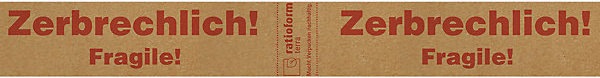 Produktbild kaiserkraft Papier-Warnband terra (50 mm)
