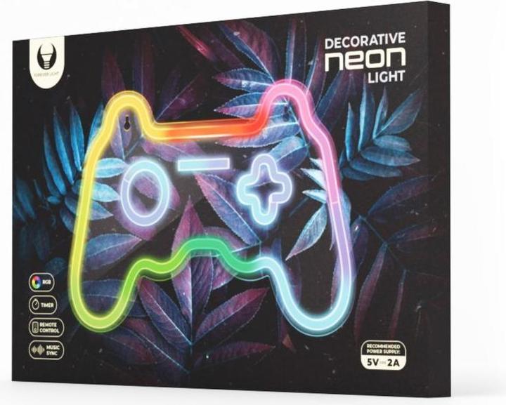 Actual product image Forever Light Neon LED RGB GAMEPAD FLRNE04 + RC