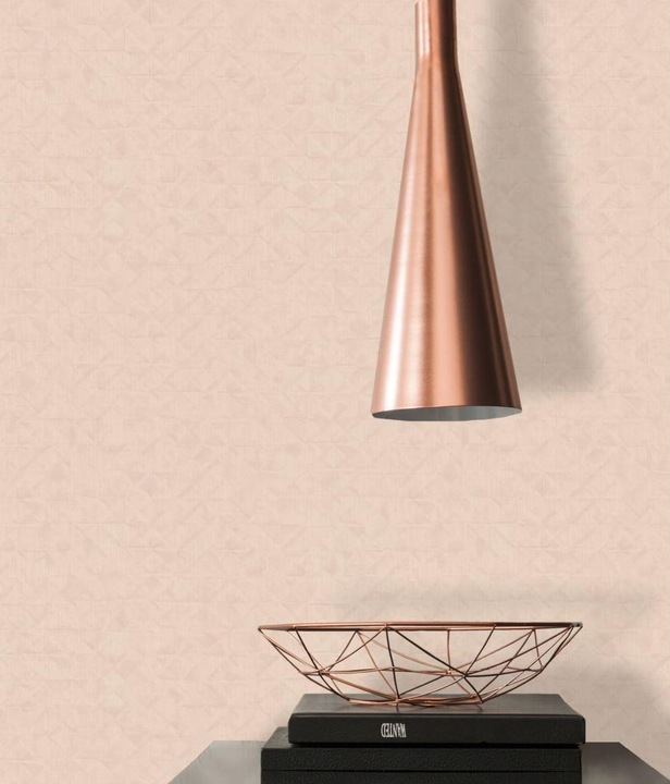 Actual product image A.S. Création Exotic Life Uni geometric graphic, orange (53 x 1005 cm)