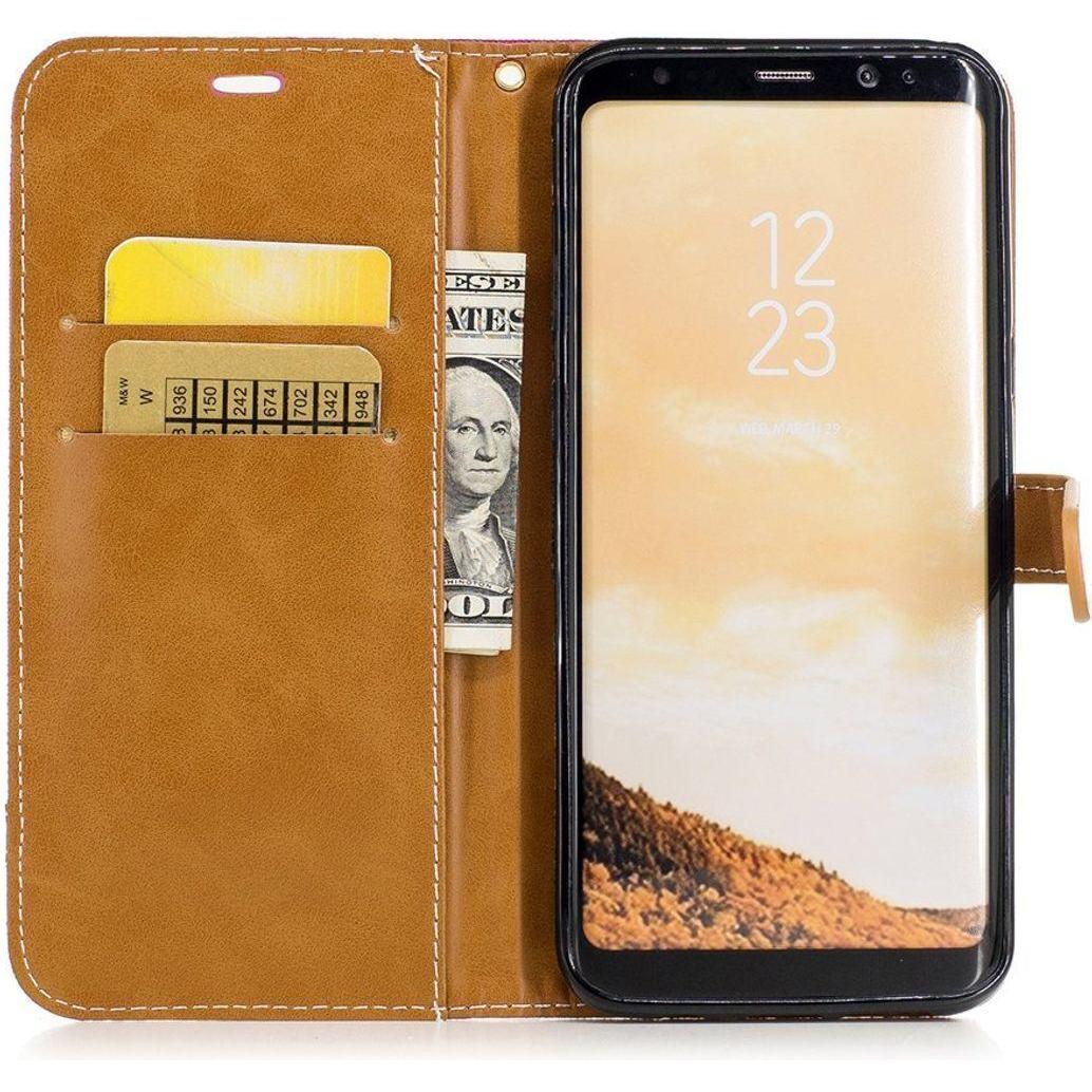 Thumbnail - König Design Hülle Handy Schutz für Samsung Galaxy S8 Plus Case Cover Tasche Wallet Etui Neu (Samsung Galaxy S8+), Smart...