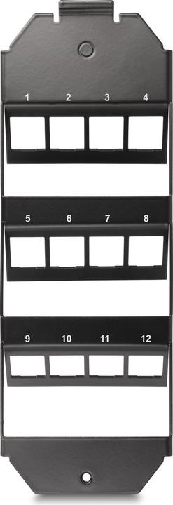 Actual product image Delock Keystone bracket 12 port for floor tank (Keystone module holder)