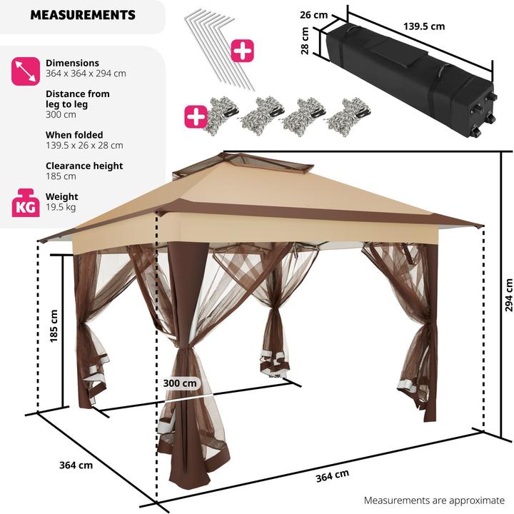 Produktbild tectake Carabobo (364 cm, 364 cm)