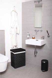 Produktbild EKO Tritt-Mülleimer Artistic 5 Liter Matt Schwarz (5 l)