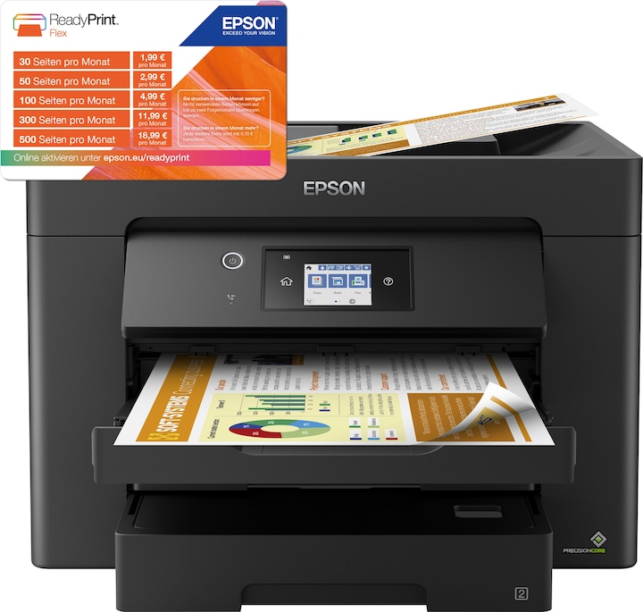 Produktbild Epson WorkForce WF-7830DTWF (Tintenpatrone, Schwarz-Weiss)