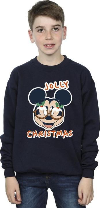 Produktbild Disney Mickey Mouse Jolly Christmas Glasses Sweatshirt Jungen (140, 146)