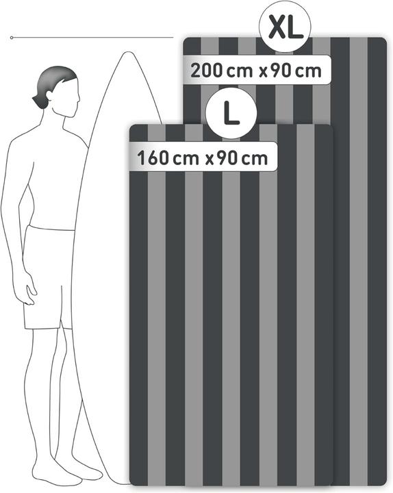 Image du produit Fit-Flip Strandtuch XXL Mikrofaser schnelltrocknendes Badetuch 200x90cm (200 x 90 cm)