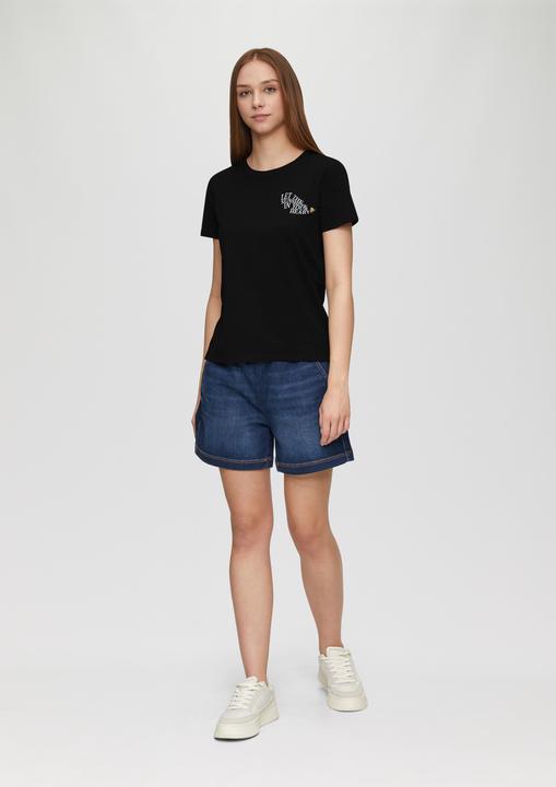Immagine prodotto S.Oliver T-Shirt T-Shirt aus Baumwolle mit Front- und Rückenprint (S)