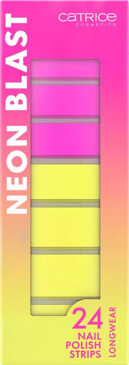 Catrice Neon Blast Nail Polish Strips (Nagellacktrockner, Yellow, Pink)