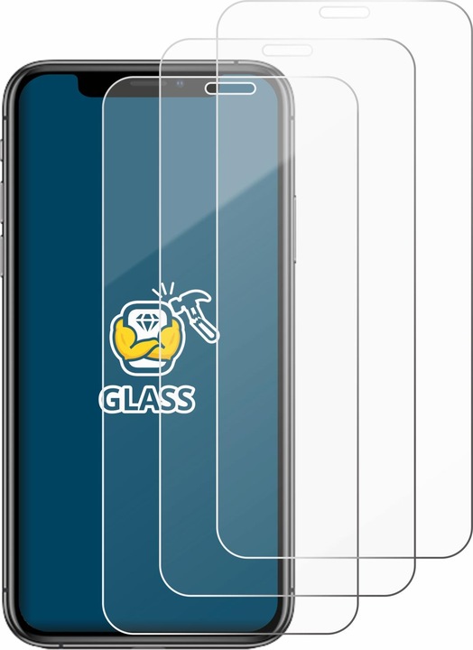 Produktbild BROTECT Panzerglas Hartglas Displayschutz (3 Stück, Apple iPhone XS)