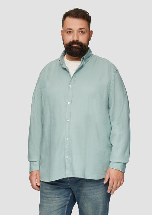 Immagine prodotto s.Oliver Hemd Regular Fit: Strukturiertes Baumwollhemd mit Button-Down-Kragen (5XL)