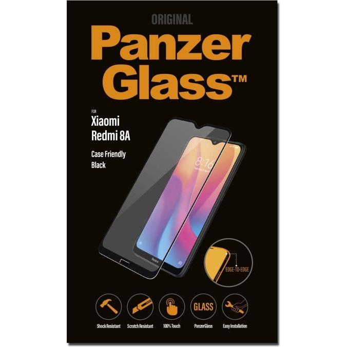 PanzerGlass Case Friendly (1 Stück, Xiaomi Redmi 8A), Smartphone Schutzfolie, Transparent