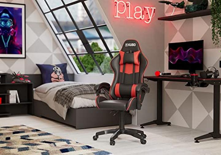 Produktbild Kubo Ergonomischer Gamingstuhl mit Höhenverstellung, 360° Drehung und fester Armlehne