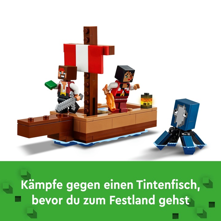 Actual product image LEGO The pirate ship voyage (21259, LEGO Minecraft)