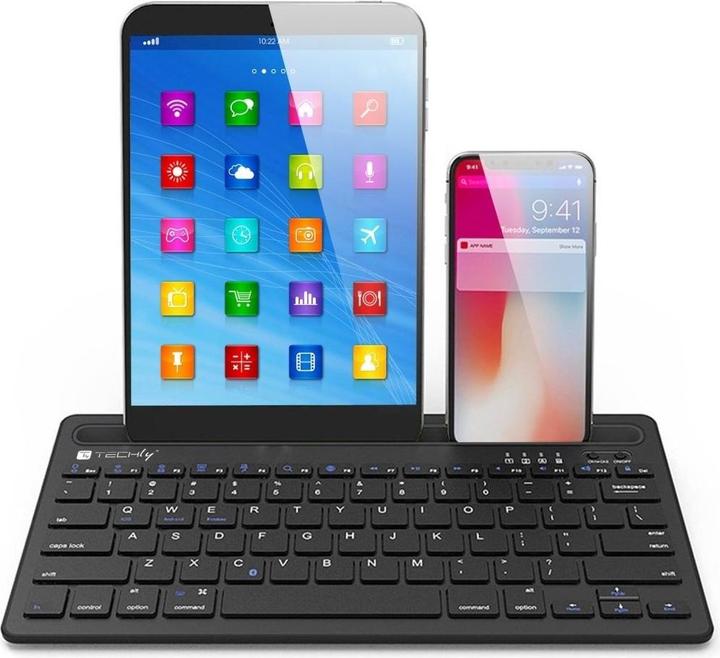 Produktbild Techly Mini Wireless Keyboard 78 Keys (Eng. Int., Kabellos)
