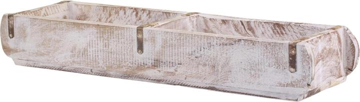 Chic Antique Rangement Vieille brique en forme de double 10 x 56 cm, blanc (10 x 15 x 10 cm)