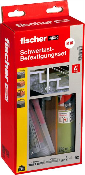 Produktbild Fischer Schwerlastbef.Set 300 T SBS Set M10 (6 Stk.)