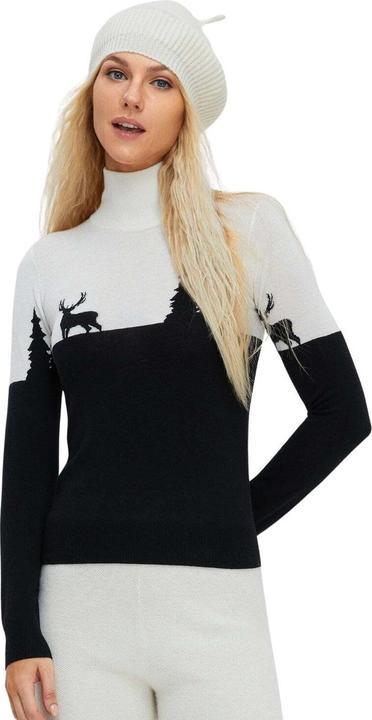 Produktbild Bellemere Sweater Women's Merino 'Deer & Tree' Slim Fit Sweater (M)