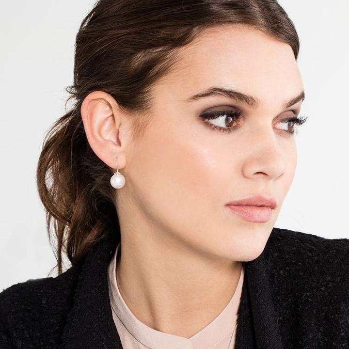 Actual product image Thomas Sabo Pearl earrings medium (Silver)