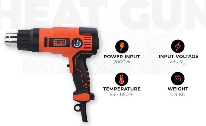 Produktbild Black & Decker 2000 W Heissluftgerät mit variabler Temperatureinstellung