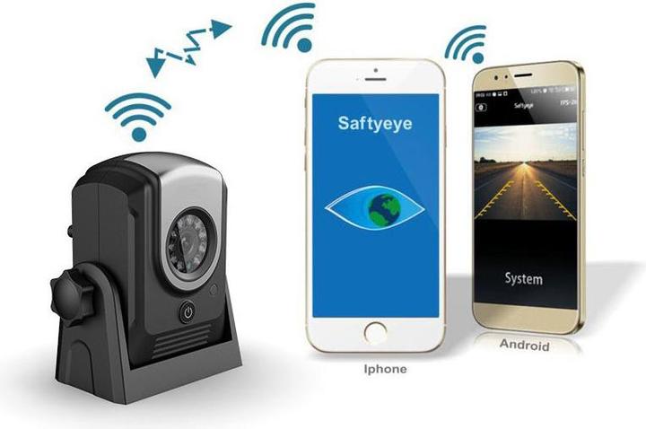 Produktbild Werkstein Magnetische WiFi Funk Auto Rückfahrkamera