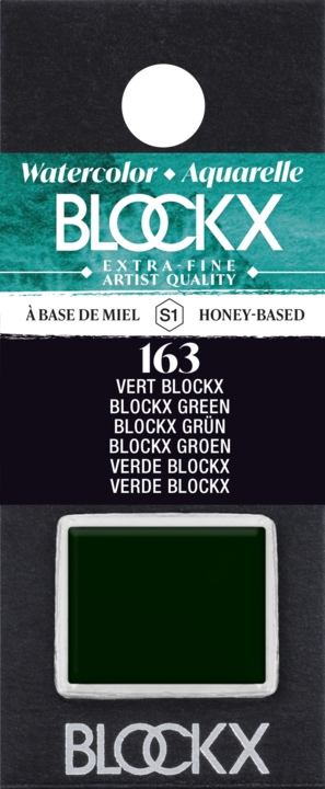 Image du produit BlockX Aquarelle extra-fine demi-godet - Vert (Vert)