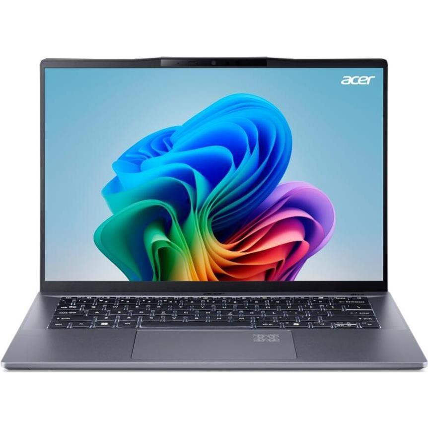 Acer Swift Go 14 AI (14.50", Snapdragon X Plus X1P-42-100, 16 GB, 1000 GB, DE), Notebook, Grau