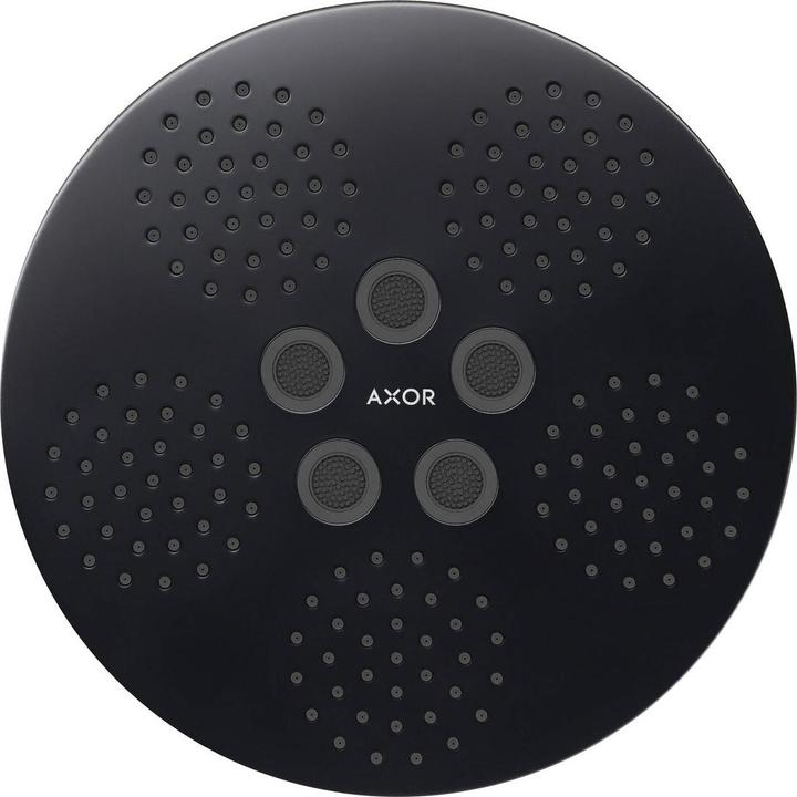 Actual product image Axor Overhead shower 280 1jet ONE with ceiling connection matt black (2 Beam types, 12.20 l/min)