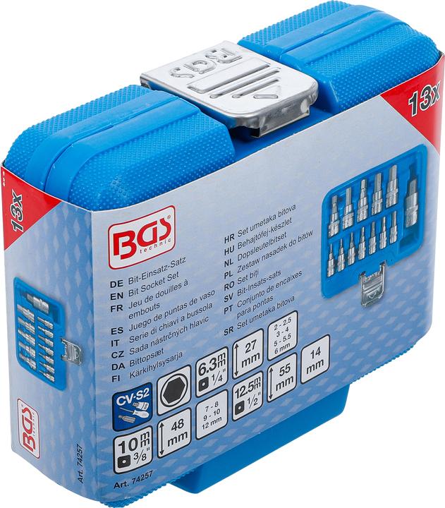 Productafbeelding BGS Bits insert set (6 mm, 5,5 mm, 7 mm, 3 mm, 5 mm, 10 mm (binnenzeskant), 10mm, 8 mm, 2,5 mm, 9 mm, 2 mm, 12,0 mm, 4 mm)