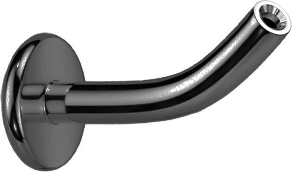 Immagine prodotto Star Piercing Micro Threadless Labret-Stab Banane schwarz (senza ottone, Titanio)