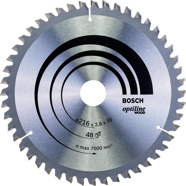 Bosch Professional Zubehör Lama per sega circolare PRO Wood, 216 x 2,8 x 30 mm