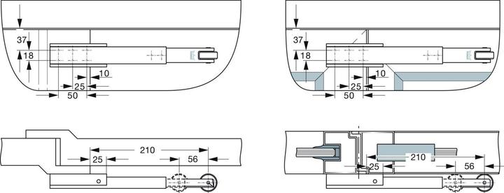 Productafbeelding Dormakaba Bewegende eindklep MK 397 (Balkondeur, Houten deur, Kamerdeur, Toegangsdeur, Interieur)