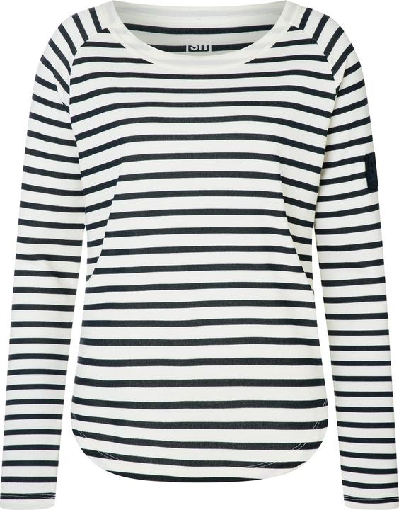 fresh white, Navy Stripe