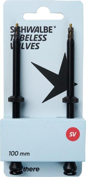 Actual product image Schwalbe Tubeless SV-Ventil Alu schw. 100mm (Set à 2)