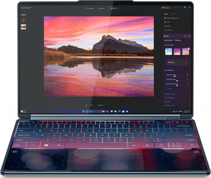 Actual product image Lenovo Yoga Book 9 (14", Intel Core Ultra 7 255H, 32 GB, 1000 GB, DE)