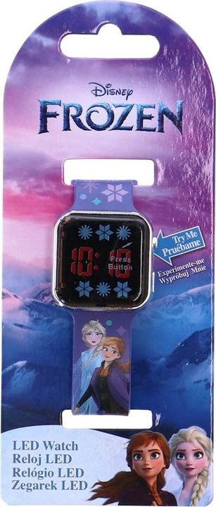 Produktbild Accutime LED-Kinderuhr Disneys Die Eiskönigin (lila), Digitaluhr mit LED-Anzeige für Uhrzeit und Dat (Digitaluhr, 38 mm)